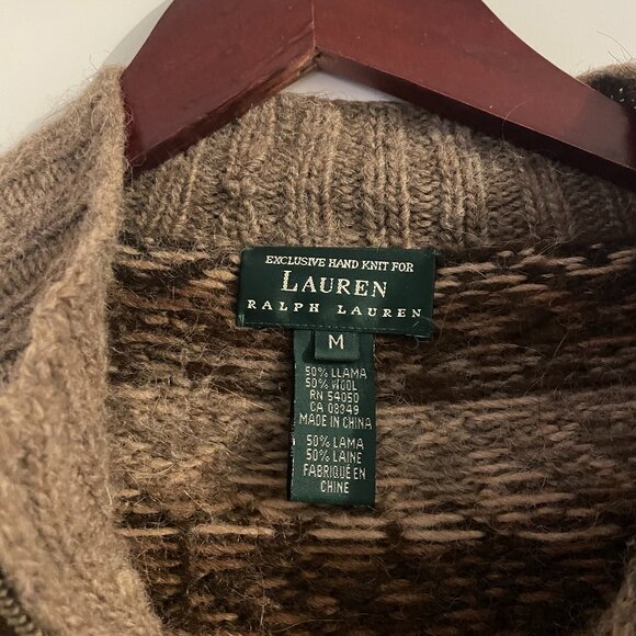 Vintage Ralph Lauren Hand Knit Sweater - Picture 2 of 4